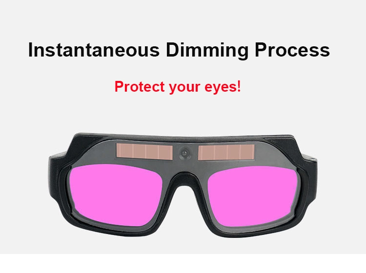 Rhk Custom Safety Industry Welding Cutting PP Eye Protective Auto Darkening Solar Black LCD Automatic PC Welding Goggles Glasses