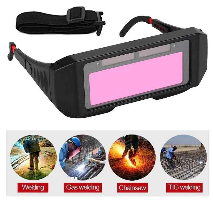 Solar Auto Darkening Welding Goggle Safety Protective Shade Autodarking Welding Glasses Lens, Eyes Glasses TIG MIG Anti Flog Anti Glare Goggles Welder