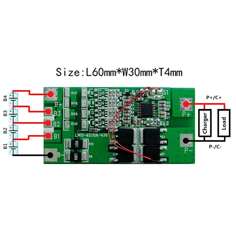 2s 3s 4s 5A 10A Lithium LiFePO4 Battery Smart BMS