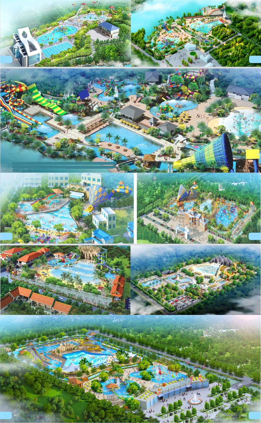 Factory Customized New Outdoor Adult Water Park Fiberglass Forest Slide Children&prime;s Amusement Park Equipment32s