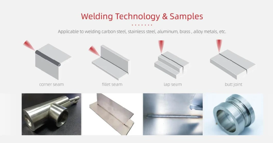 CE FDA Sample Customization 1000/1500/2000/3000W Customized Handheld Fiber Laser Welding Machine for Jam/Seal/Spot Metals with Factory Price