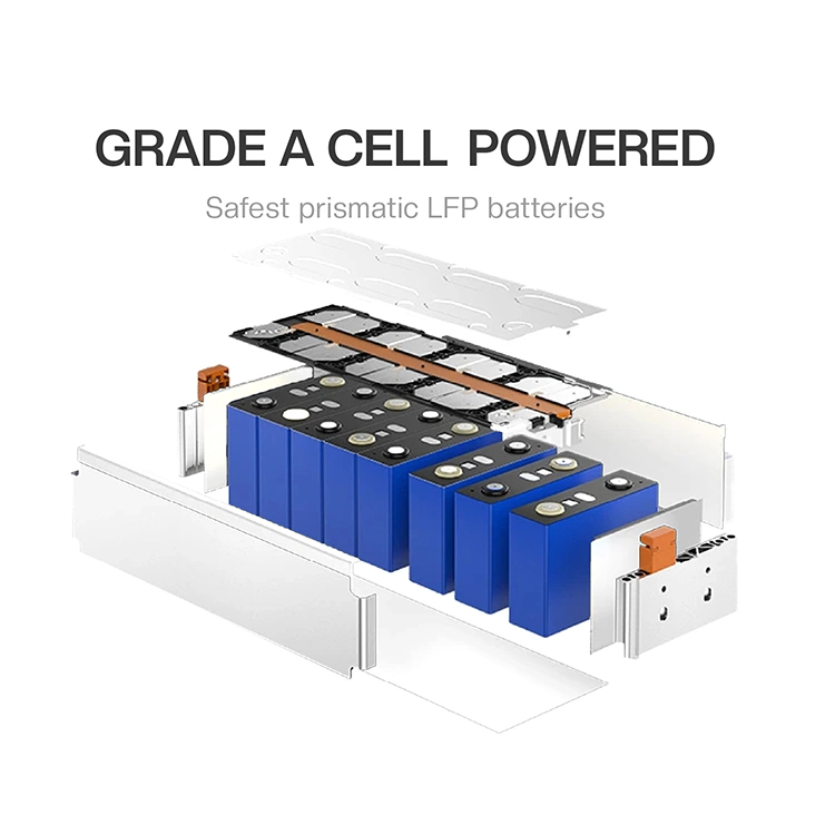 Wholesale 48V LiFePO4 Battery BMS Built-in RS485 Can LCD Display 16s 51.2V 100A 200ah LiFePO4 Solar Lithium Ion Battery