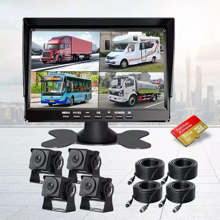 7-Inch Ahd Display with 4-Camera Truck-Dead-Center Camera