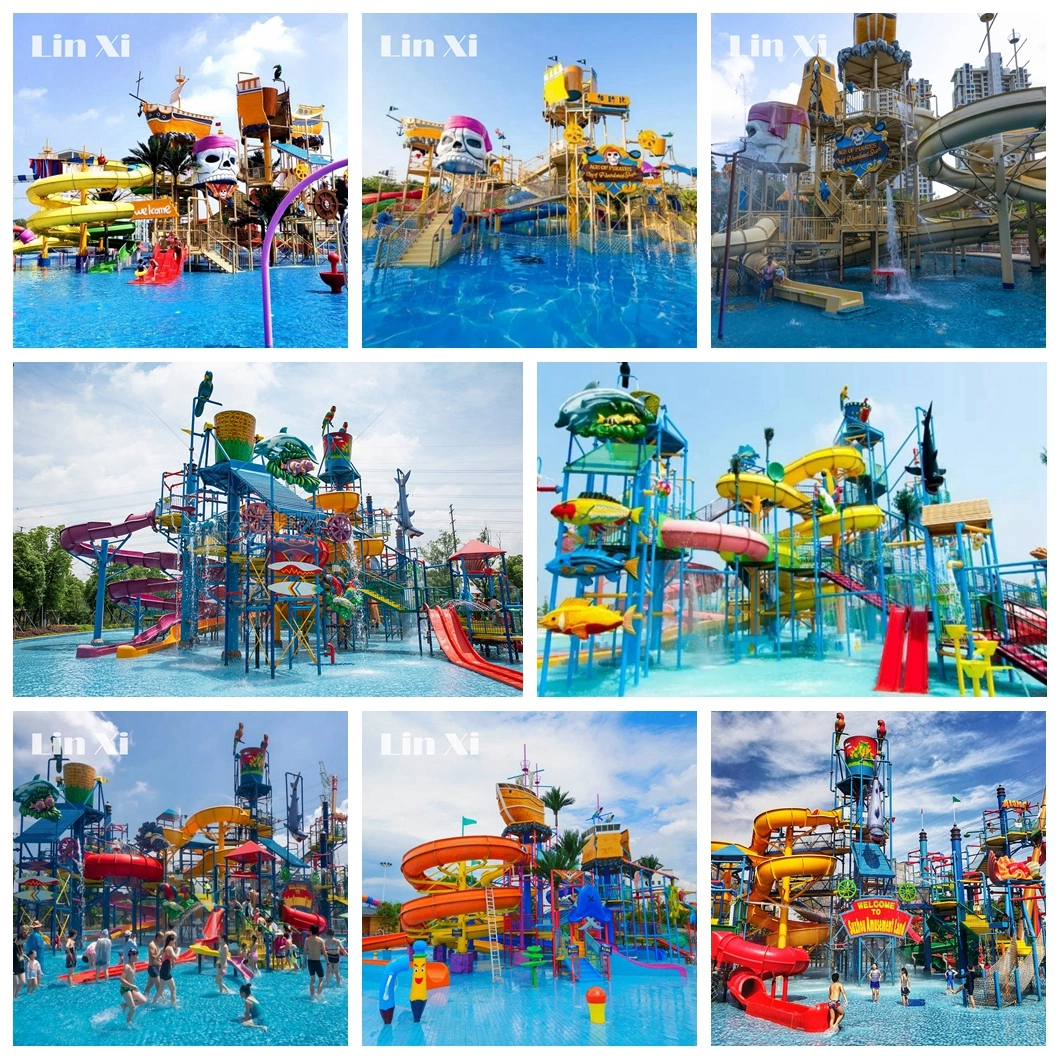 Factory Customized New Outdoor Adult Water Park Fiberglass Forest Slide Children&prime;s Amusement Park Equipment32s