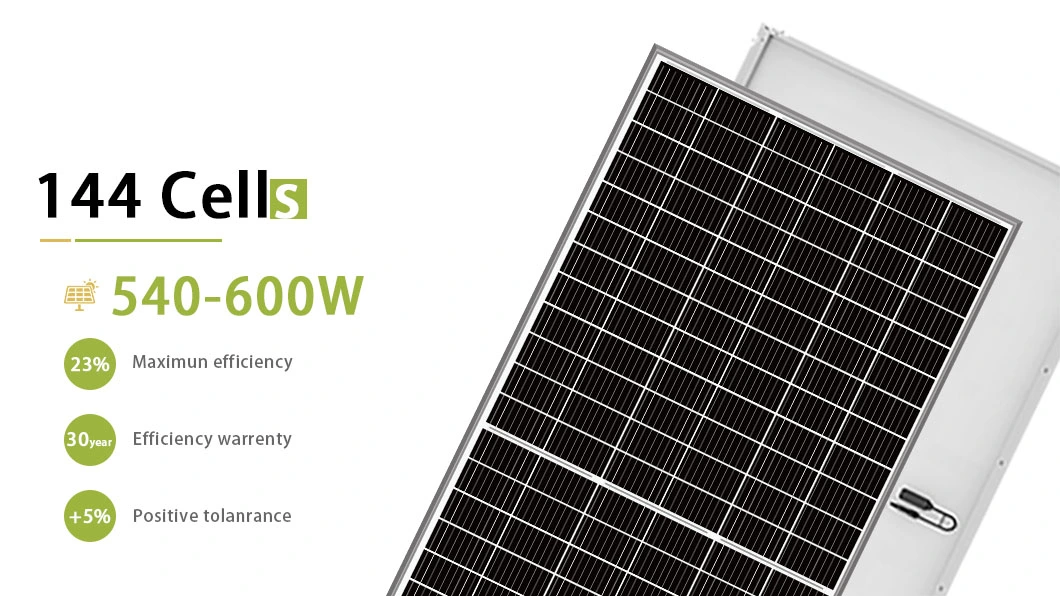 550W Bifacial Double Glass Solar Panels Mono 550W 560W 570W 580W Solor Panel with Good Price