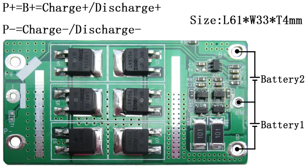 2s 15A Li-Po /LiFePO4 /Lithium Ion Protect Circuit Module BMS with Balance Function