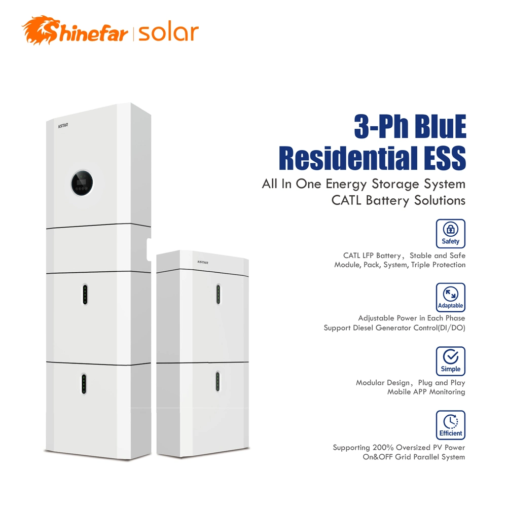 Ess Storage Solar Inverter 50kw 100kw 150kw 200kw 250kw Hybrid Inverter Lithium Battery EPC Solar for MW Project