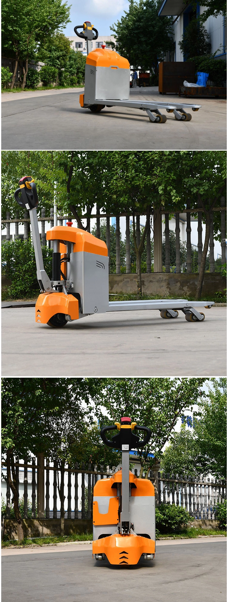 Warehouse Equipments Pallet Jack 2ton 3 Ton Electric Pallet Forklift Truck with Lithium Battery