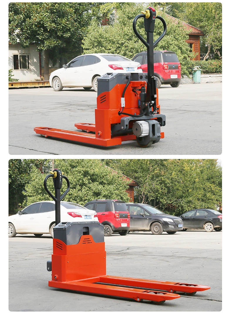 Mini Full Electric Stacker Jack Forklift Handling Lift Scale Battery Lithium Hand Pallet Truck Price