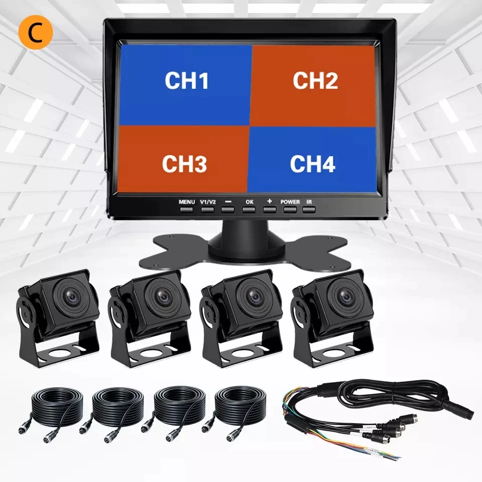 7-Inch Ahd Display with 4-Camera Truck-Dead-Center Camera