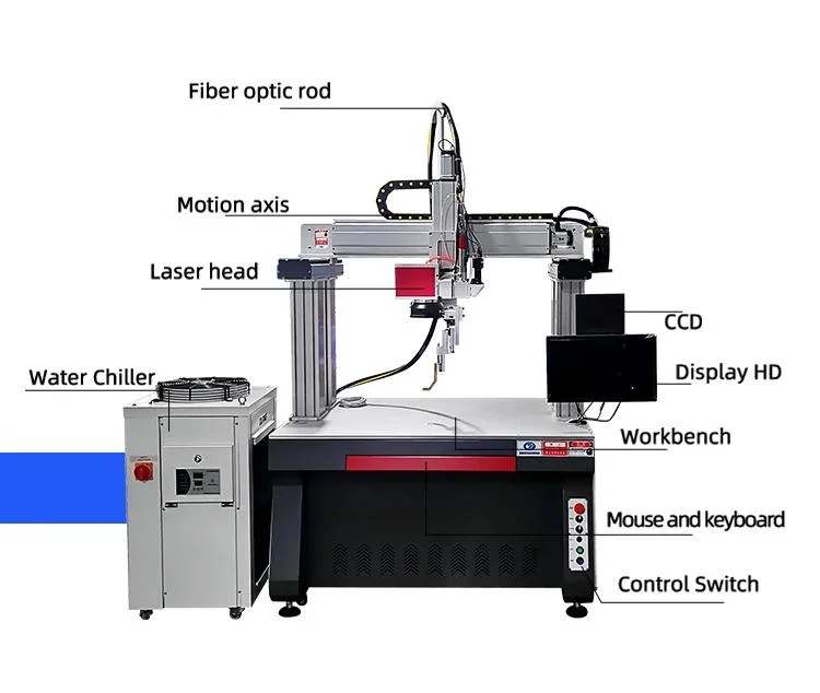 High Efficiency Galvanometer Welding Lithium Battery Gantry Laser Welding Machine for Cell Phone