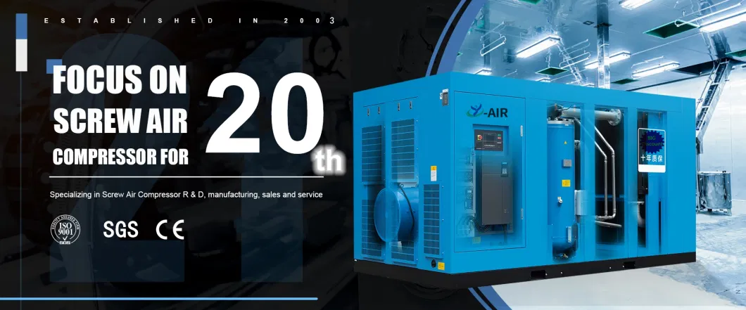 8 Bar 10bar 115psi Small Electric Rotary Screw Air Compressor Industrial Direct Air Compressor for Sale 15kw 20HP 16bar Compresor De Aire Factory/Supplier