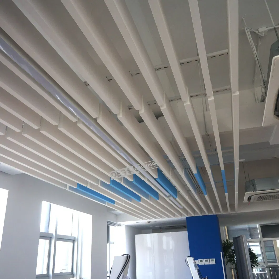 Free Hanging Sound Absorbing Ceiling Panels Unit Baffle Beam Ceiling