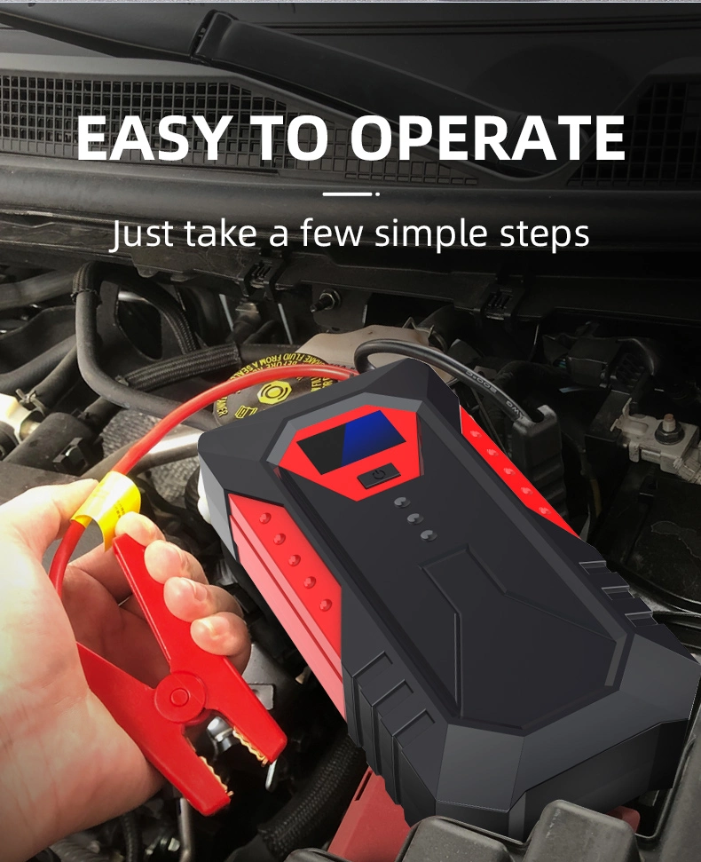 Fast Charge 800A High Power Car Bank and Air Pump Battery Jump Starter