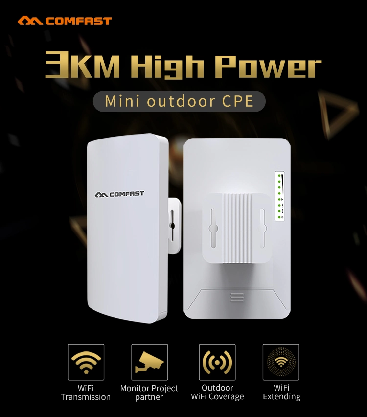 CF-E110n V2 CE RoHS 3km WiFi Bridge 2.4GHz 300Mbps High Power Wireless Outdoor CPE Wireless Access Point CPE