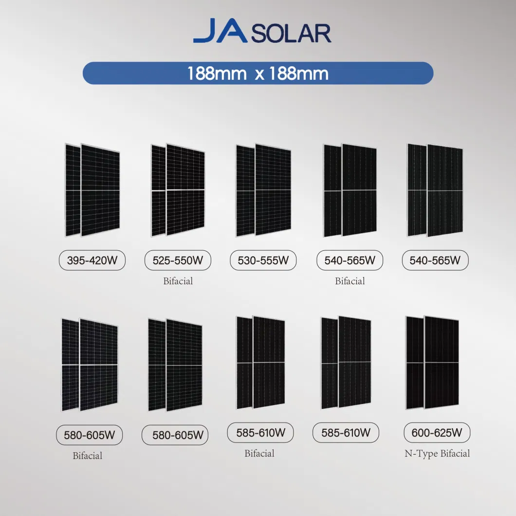 Solar Cells Panel Home Electricity Monocrystalline Silicon Solor Panel for Home