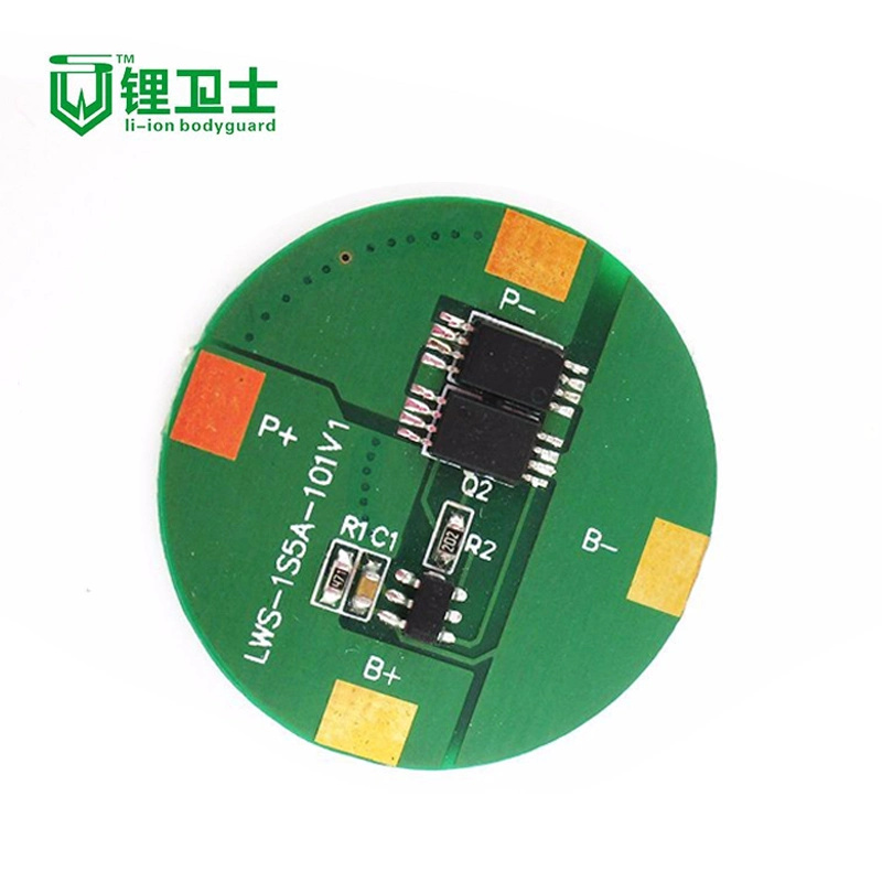 Round BMS for 3.6V 3.7V 18650 Cell with 1s 5A Battery Management System