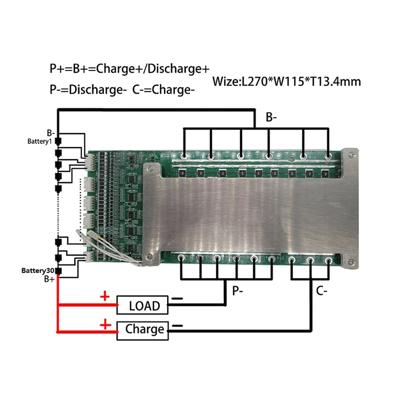 Li-ion LiFePO4 Battery BMS for E-Scooter Balanced Function