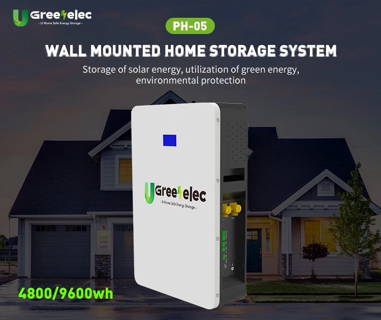 U-Greenelec 48V 100ah 200ah Wall Mounted Lithium Battery Storage