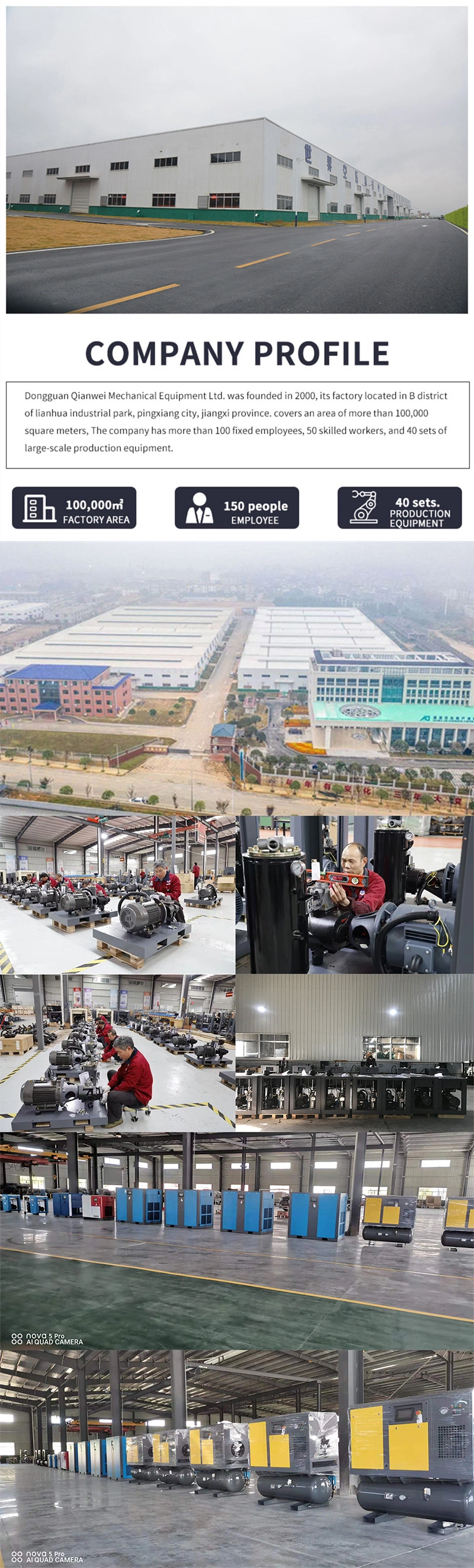 Airstone Small 7.5kw 10HP 8 Bar 10bar 380V 50Hz IP23 Permanent Magnet Inverter Rotary Screw Air Compressor