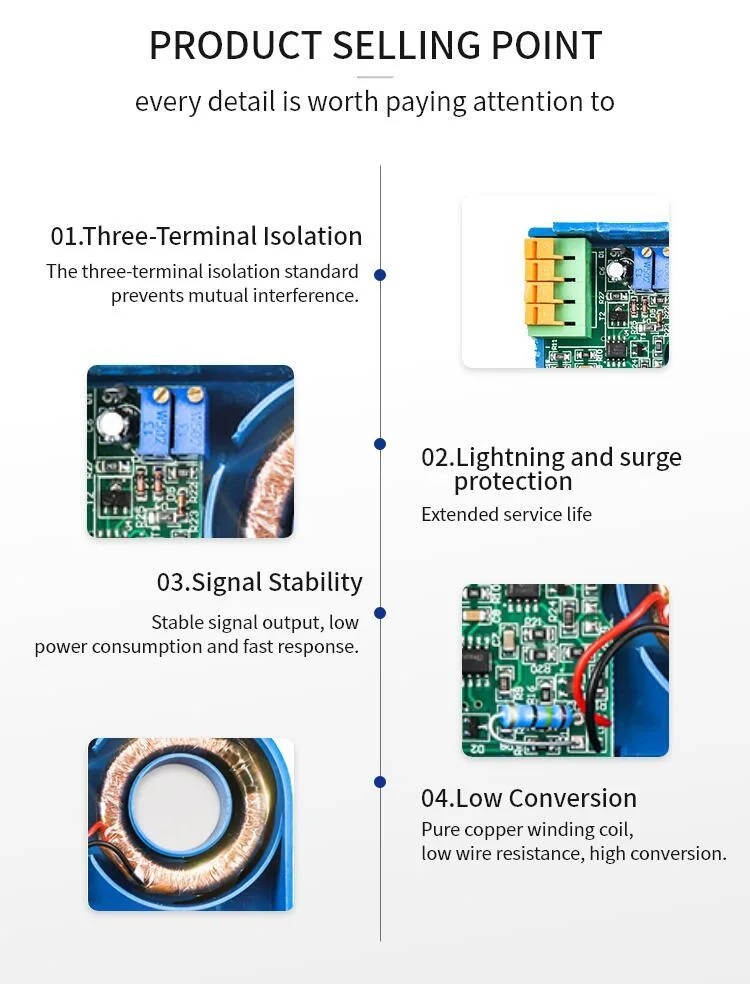 DC/AC Voltage Transmitter 1V/5V/10V/50V/100V/200V/300V/500V/1000V High Volatge Transducer