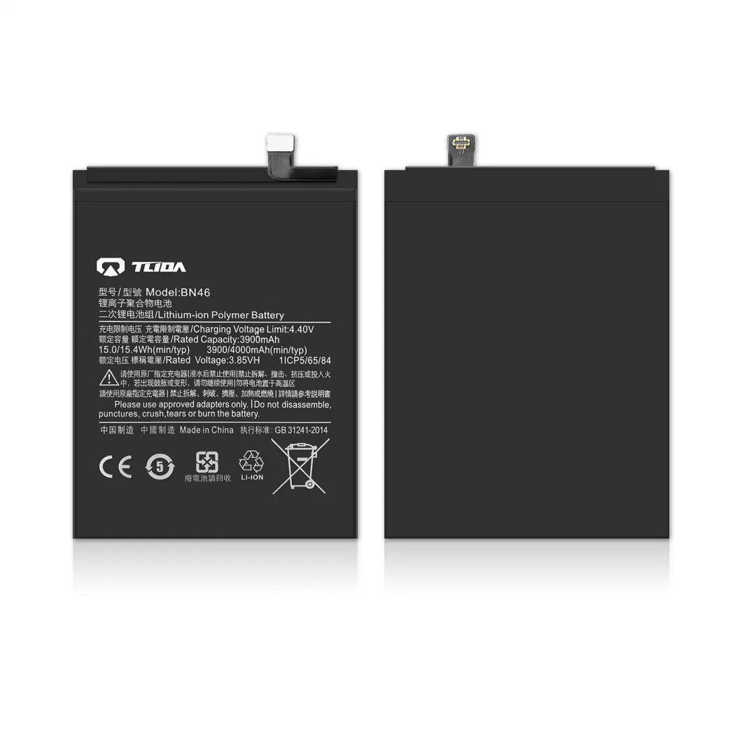 Tlida Replacement for Xiaomi Bn46/Bn4a/Bn62/Bn45/Bm58/Bm4r All Models Repair Parts Wholesale Factory Direct Sales Mobile Phone Battery