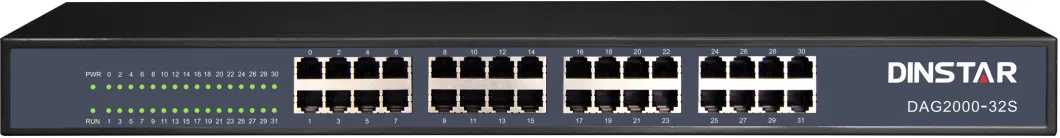 Cutting-Edge 24/32 Ports Carrier-Grade VoIP FXS Gateway Dag2000-32s Easy Installation