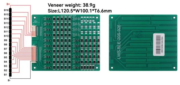 Active Balance 20s 0.5-5A LiFePO4/Li-ion/Lto Temperature Switch BMS for Power Battery BMS