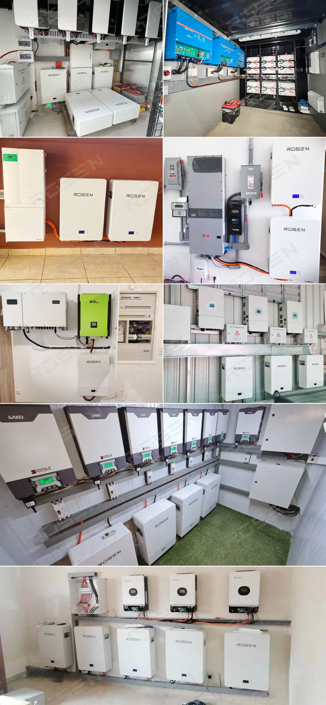 5kw 10kw Lithium Ion Battery 51.2V 200ah Lithium Battery BMS Compatible with Hybrid Inverter Solar System