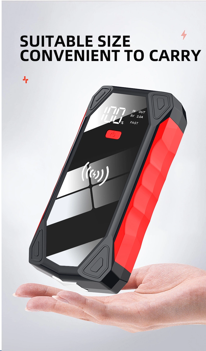 Battery Jump Starter with Wireless Car Jump Starter Battery Pack 1000A 20000mAh