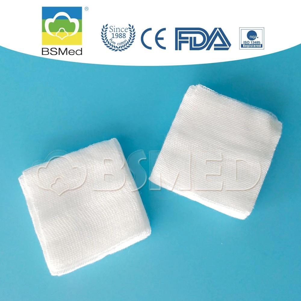 Customized Medical Supply 21s 32s 40s Surgical Non Sterile or Sterile Gauze Swab