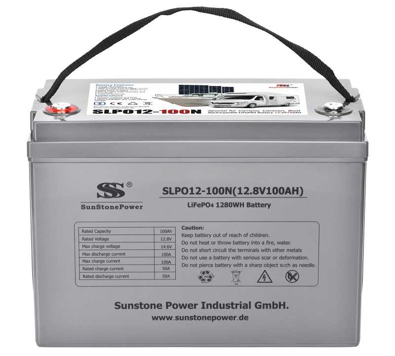 LiFePO4 12V 100ah BMS Bank Lithium Solar Battery