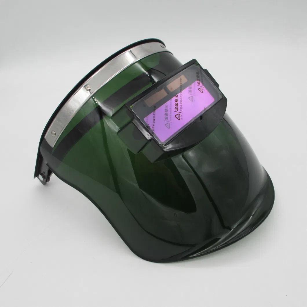 Labor Protection Plastic PP Black Welding Mask with Lithium Battery