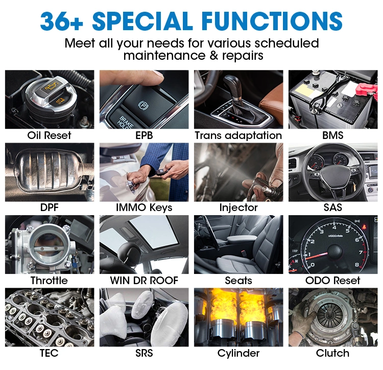 Autel Maxicom Mk808 Diagnostic Tool 7-Inch LCD Touch Screen with Epb/ Sas/ BMS/ DPF Reset Functions