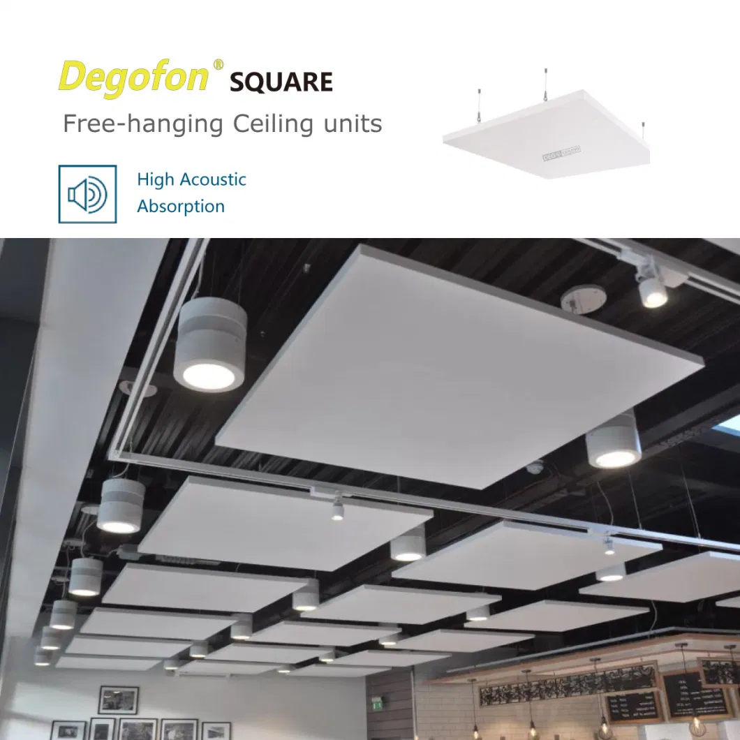 Excellent Acoustic Performance Acoustic Ceiling Clouds Mounted on Ceilings