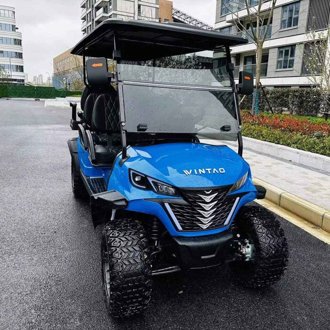 Green Power Golf Electric Car Club Buggy 6 Seater Gas Golf Cart Used in The Park School Airport