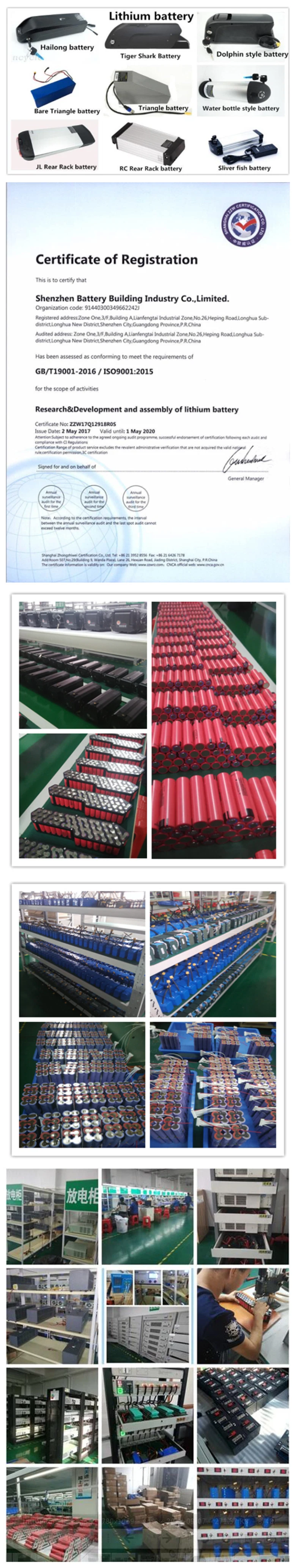 Customized 48V 50ah 13s15p Lithium Ion Rechargeable Battery 18650 3.7V Li-ion 13s Shrink Wrapped Shrink Wrap PVC Battery for E-Scooter Ebike E-Car