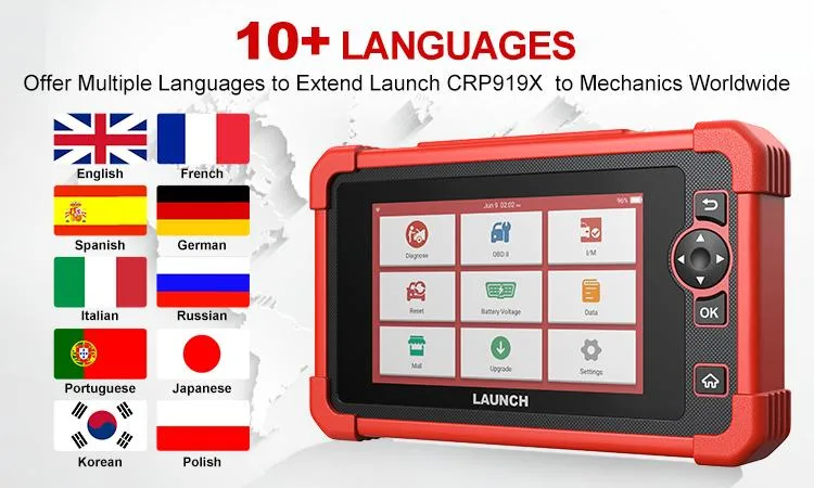 Latest Version Launch Crp919X Crp909 24 V Smartbox 3.0 Reset Diagnostic Machine Automotive Scanner Machinery Computer Scan Tool