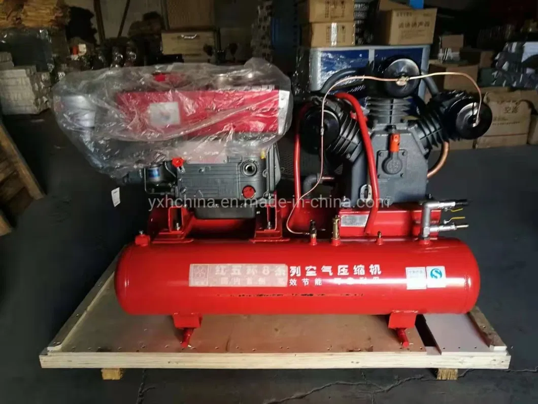 China Factory Price W3128 Small Diesel Portable Piston Air Compressor for Mining