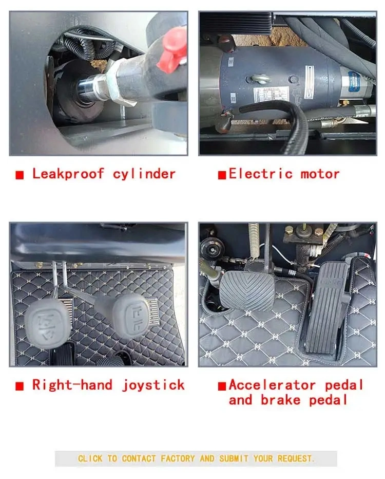 Construction Machinery 1t 2t 3 Ton Battery Diesel Electric Gasoline LPG Heli Forklift Price with Parts for Sale