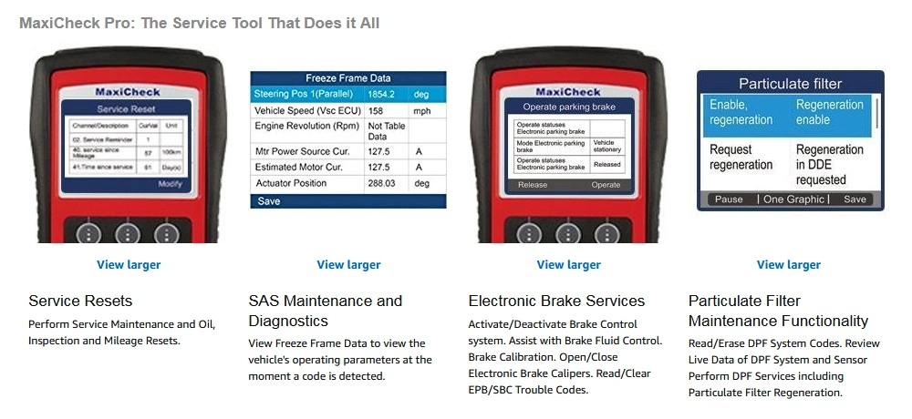 Autel Maxicheck PRO OBD2 Auto Bleeding Scanner Code Reader with Oil Reset, Sas, Epb, BMS, ABS/SRS Airbag, Free Update Pk Ap200c Diagnostic Tool