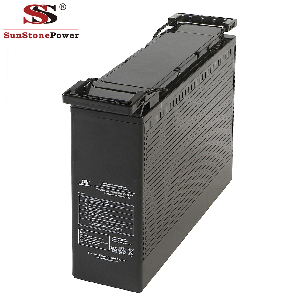 Factory Best Seller Solar Battery 12V 100ah Front Terminal UPS Backup Maintenance Free Solar Gel Battery Energy Storage