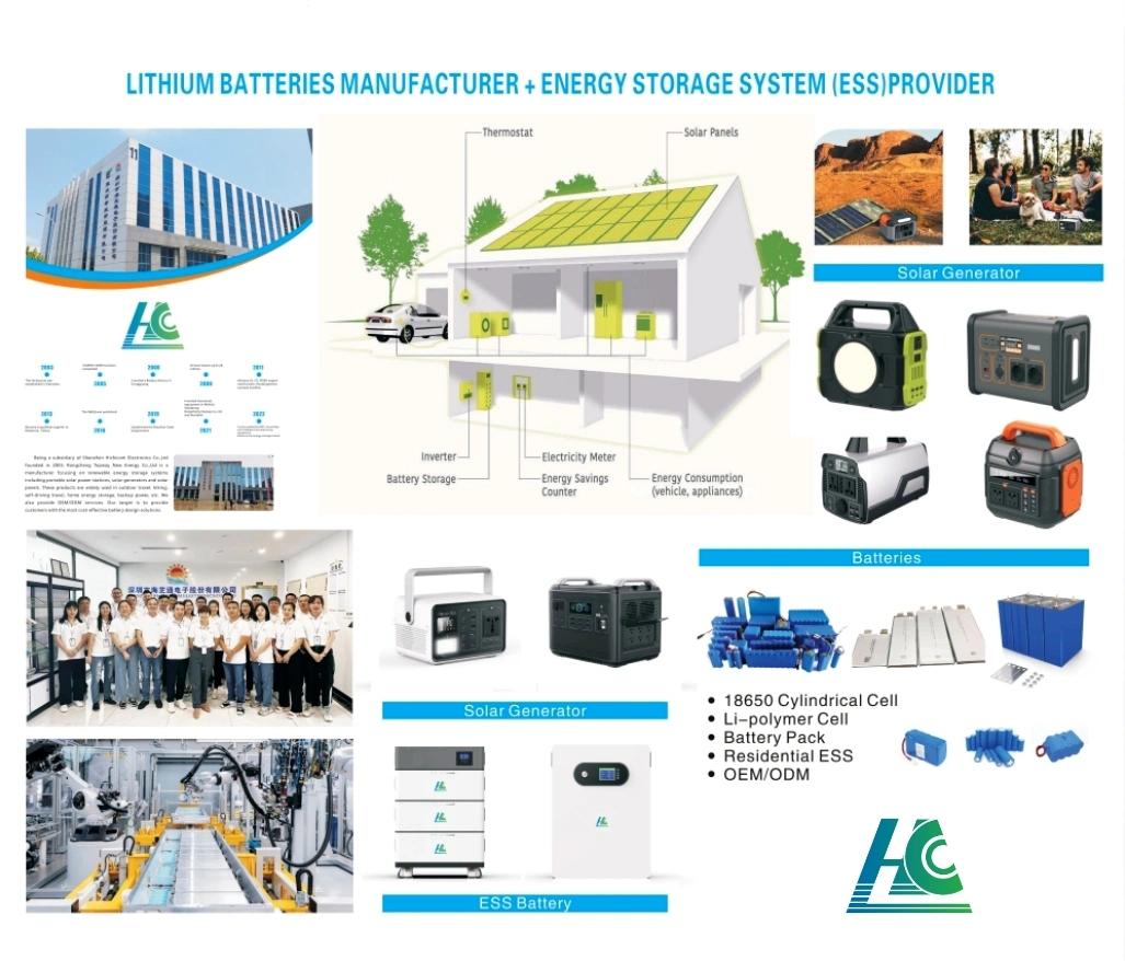 Smart BMS Battery for Grid Agv Robot Energy Solution 12V 24V 52V 70V High Power Li-ion Battery Pack