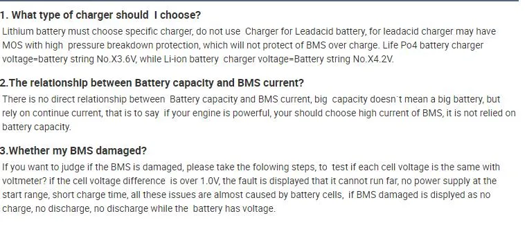 7s/8s/10s/12s/13s/14s/16s 30A BMS for Battery Pack Lithium LiFePO4 BMS Circuit Board for E-Bike