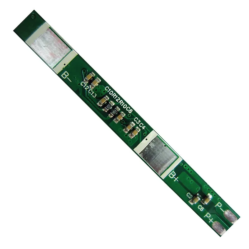 1s 3A BMS for 3.6V 3.7V Li-ion/Lithium/Li-Polymer 3V 3.2V LiFePO4 Battery Pack with I2c Protocol and Ntc Size L60*W6*T3mm (PCM-L01S03-B86)