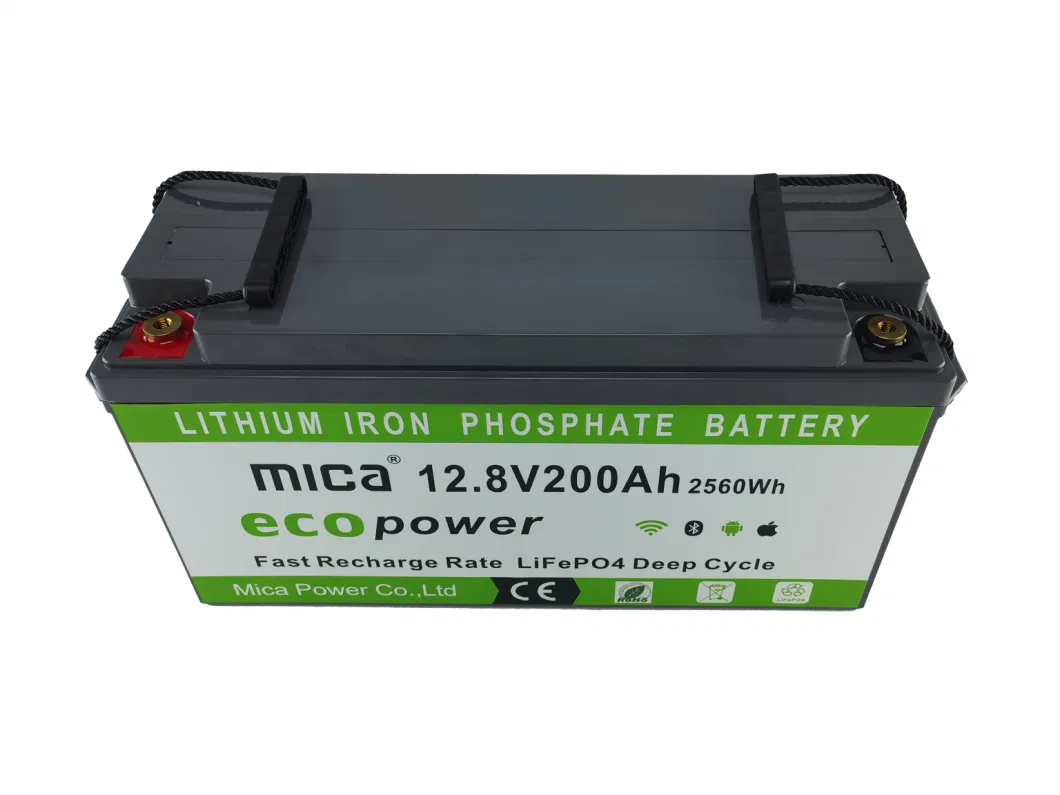 15 Years Un38.3 12V 200ah LiFePO4 Battery Pack 12.8V 200ah Lithium Yacht Boat RV Solar Energy Storage Battery