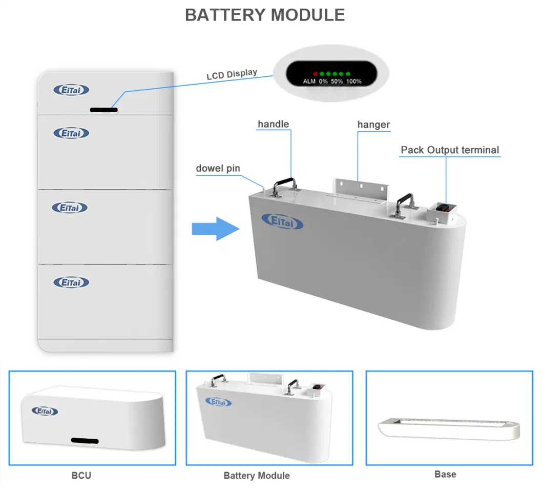 Grade a Home LFP Hv 20kw LiFePO4 Battery 6000 Cycles Lithium Storage