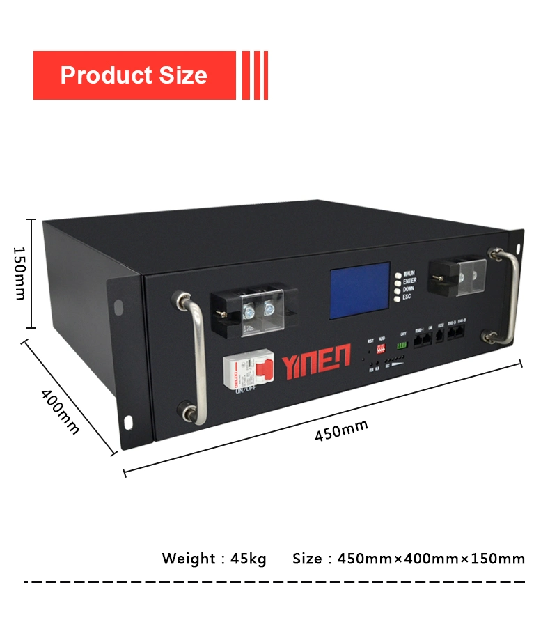 Built-in Smart BMS 48V 100Ah lifepo4 cells rechargeable lipo Lithium lithium ion batteries energy storage battery