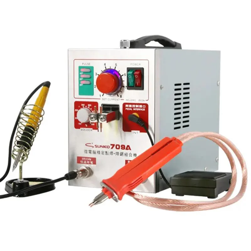 Factory Price Sunkko 709A Portable Battery Spot Welders 18650 Welding Station Spot Welding Machine