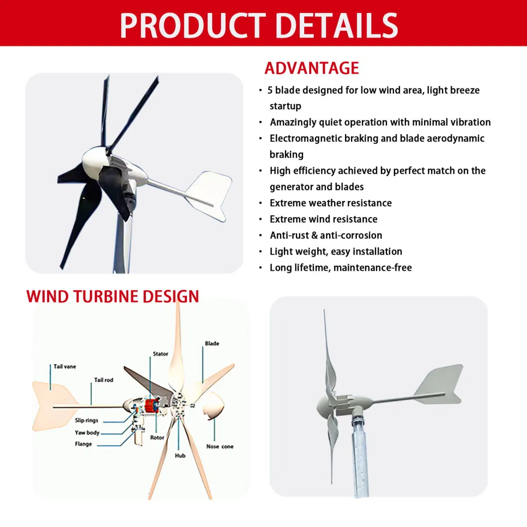 20kw Portable Mounting on Grid Hybrid Solar Storage Energy Panel Controller Cleaning System Wind and Solar Complementary Power Generation